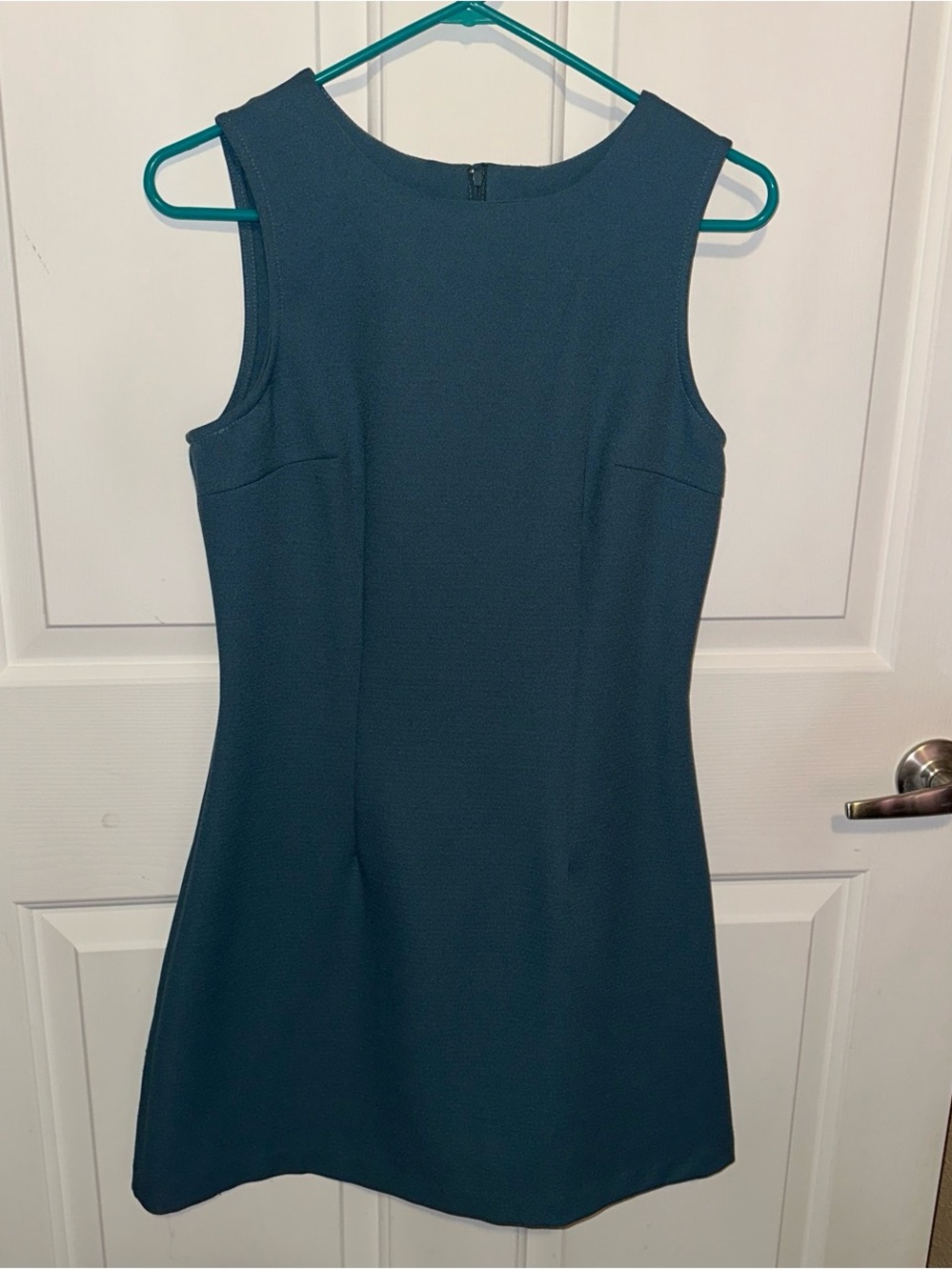 XOXO Teal-Blue Sleeveless Sheath Dress